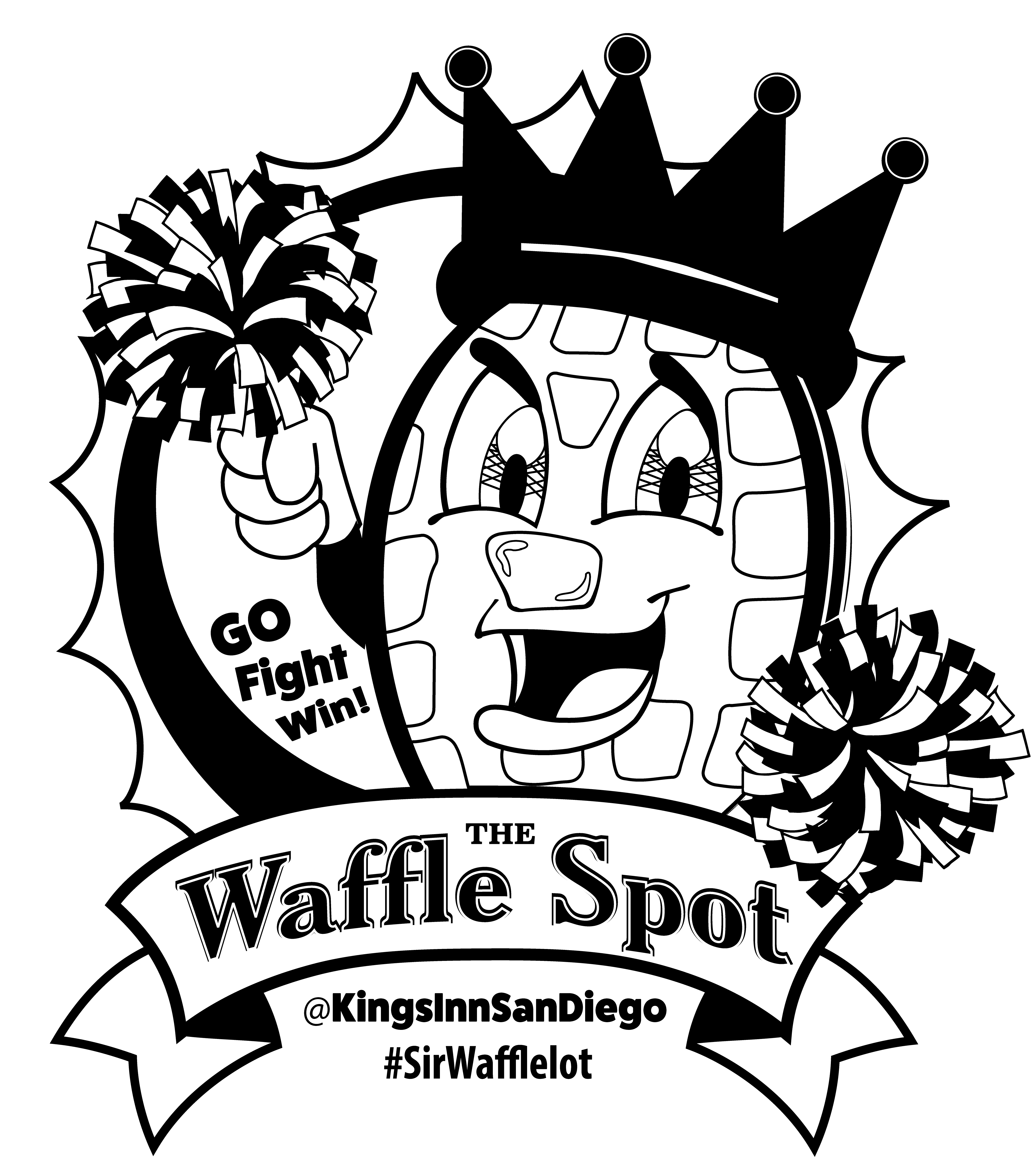 WaffleSpot-Cheer-vector-BW2-LINE-Logo